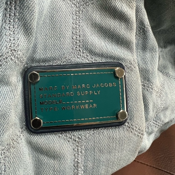 Rare Vintage Marc Jacobs denim workwear hobo / tote style bag - Picture 2 of 12